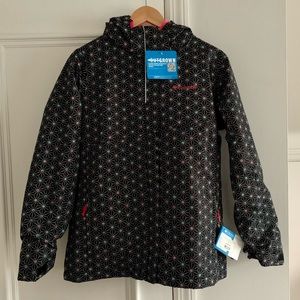 Columbia Girls Patterned Winter/Ski Jacket Size XL